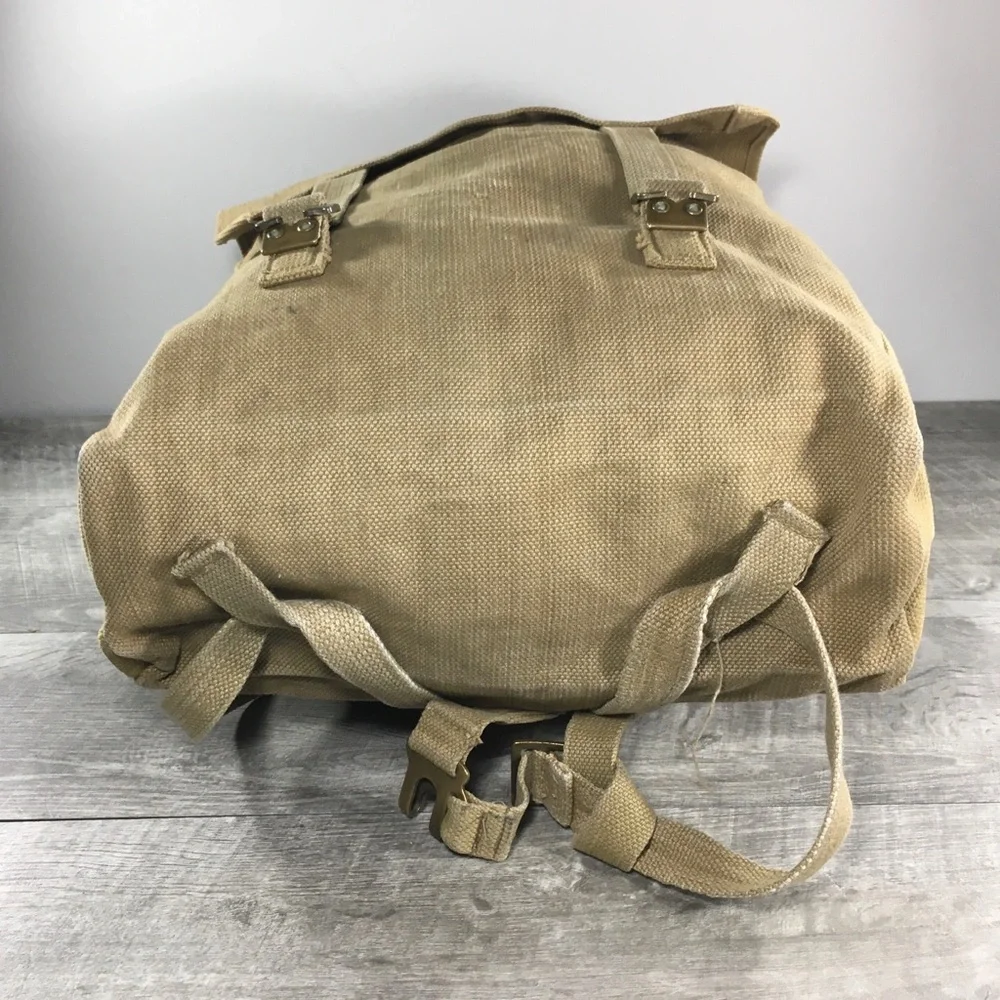 Vintage WWII WW2 Era Army Canvas Rucksack Backpack Field Military British Pack